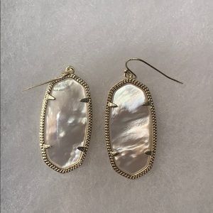 Kendra Scott pearly white earrings